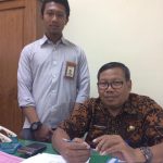 bersama dengan Kasi Bidang SMP Pak Sugiharto